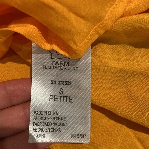 nwt farm rio anthropologie short-sleeve wrap front maxi dress - size S Petite - Picture 6 of 8